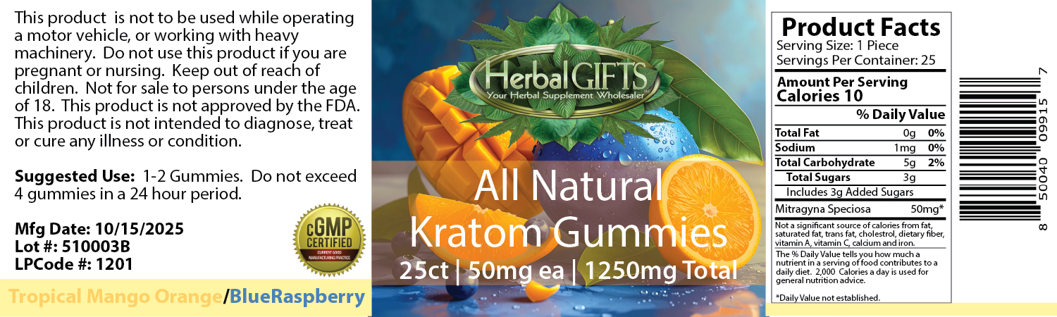 50mg Kratom Gummies